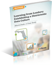 Cover of a PDF titles Learning from Leaders: Establishing a Districtwide Data Culture.
