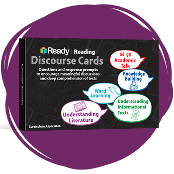 Ready Reading Discourse Cards.