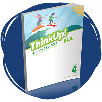 ThinkUp! North Carolina ELA Grade 4 book cover. 