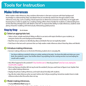 Tools for instruction lesson