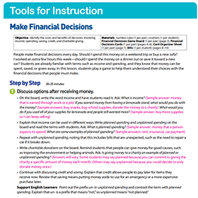 Tools for instuction.