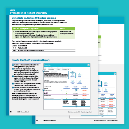 Prerequisites report overview.