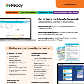 i-Ready Diagnostic flyer.