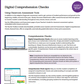 Digital comprehension checks PDF.