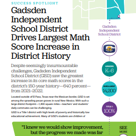 Gadsden ISD success spotlight.