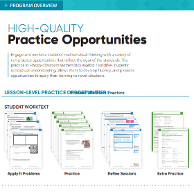 High Quality Practice Opportunities.