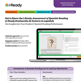 i-Ready Assessment of Spanish Reading.