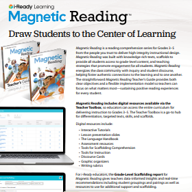 Magnetic Reading flyer.