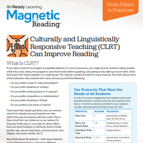 Magnetic Reading Culturally and Linguistically Responsive Teaching flyer.