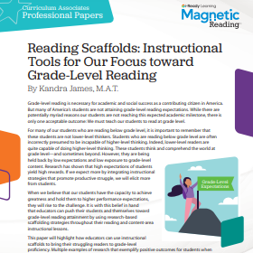 Magnetic Reading Instructional Tools for Scaffolding Professional Paper