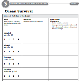 Magnetic Reading Vocabulary Lesson.
