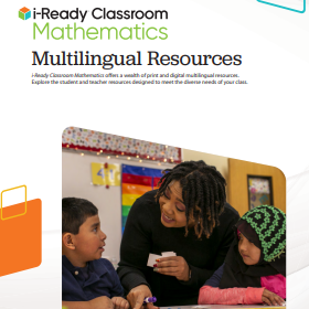 i-Ready Classroom Mathematics multilingual resources brochure.