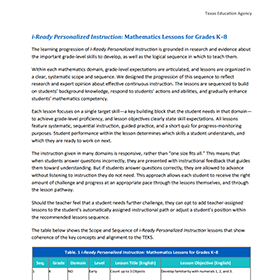 i-Ready Personalized Instruction: Mathematics Lessons for Grades K–8.