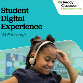 Cover of i-Ready Classroom Mathematics Student Digital Experience Walkthrough.