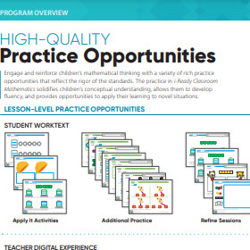 i-Ready Classroom Mathematics high quality practice opportunities.