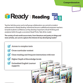 Ready Reading overview flyer.