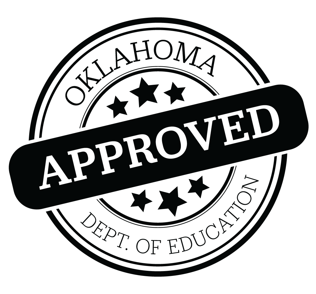 Oklahoma Department of Education Approved seal.