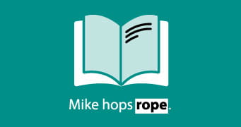 Mike hops rope.